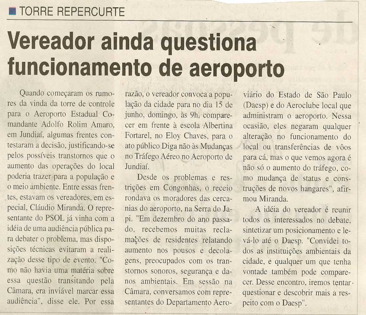 Jornal da Cidade - 14/06/2008