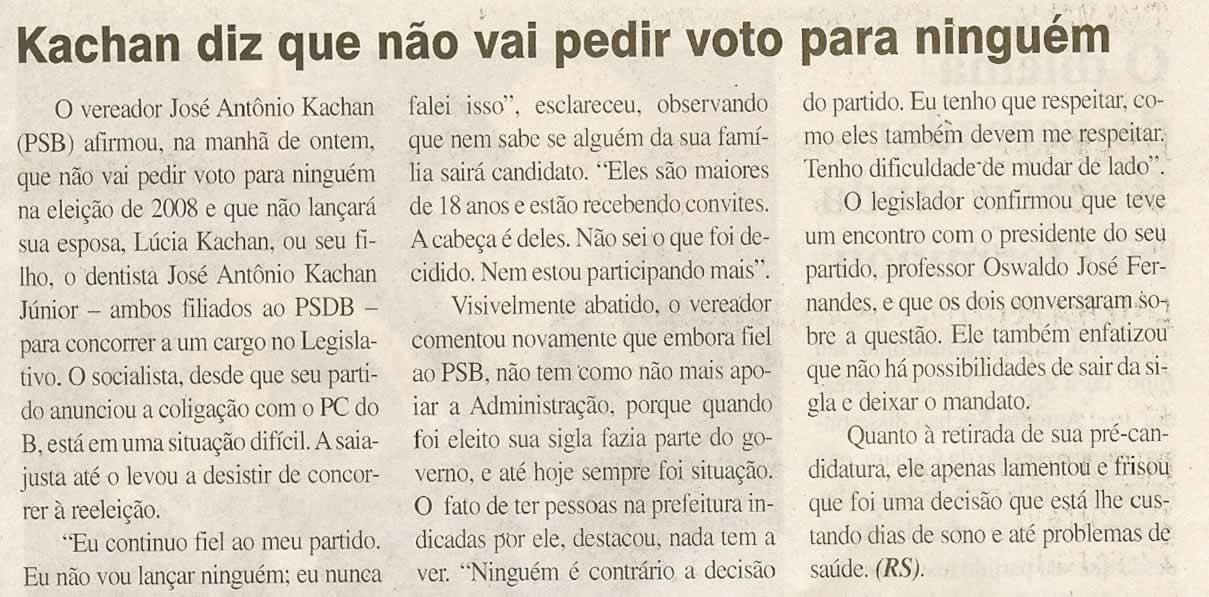 Jornal da Cidade - 18/06/2008