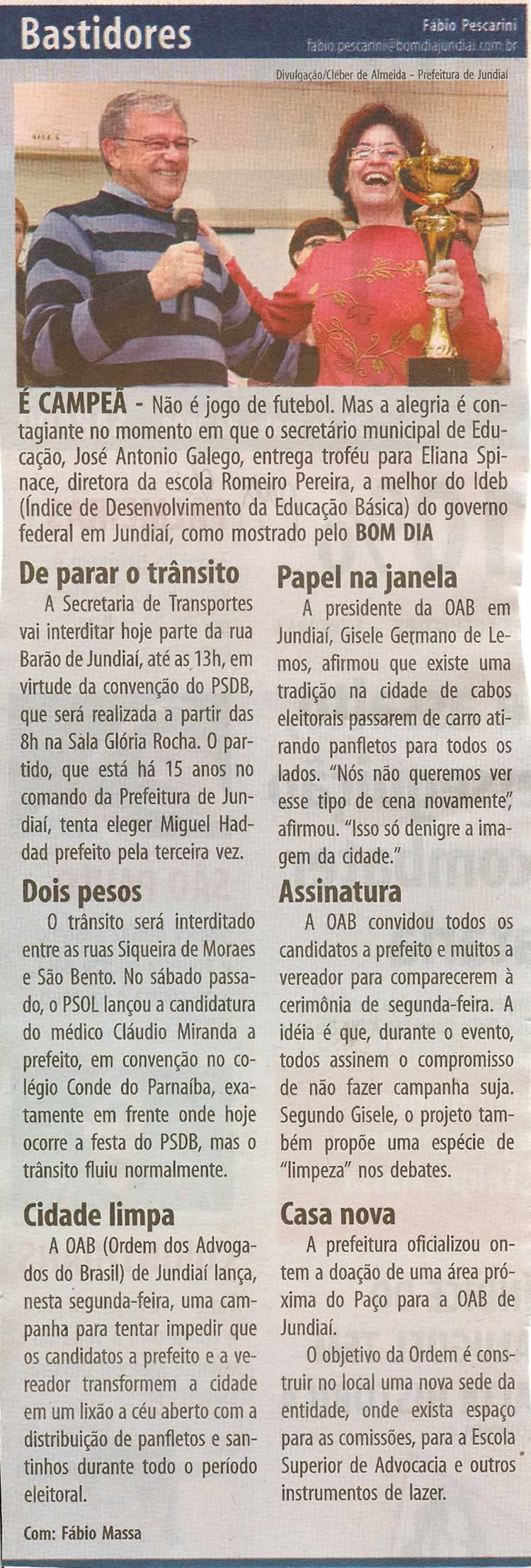 Bom Dia Jundiaí - 28/06/2008