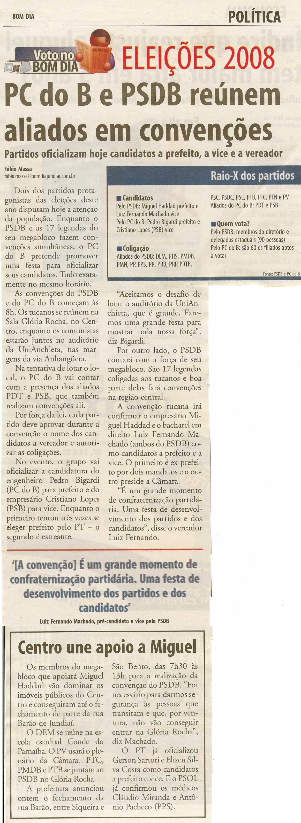 Bom Dia Jundiaí - 28/06/2008