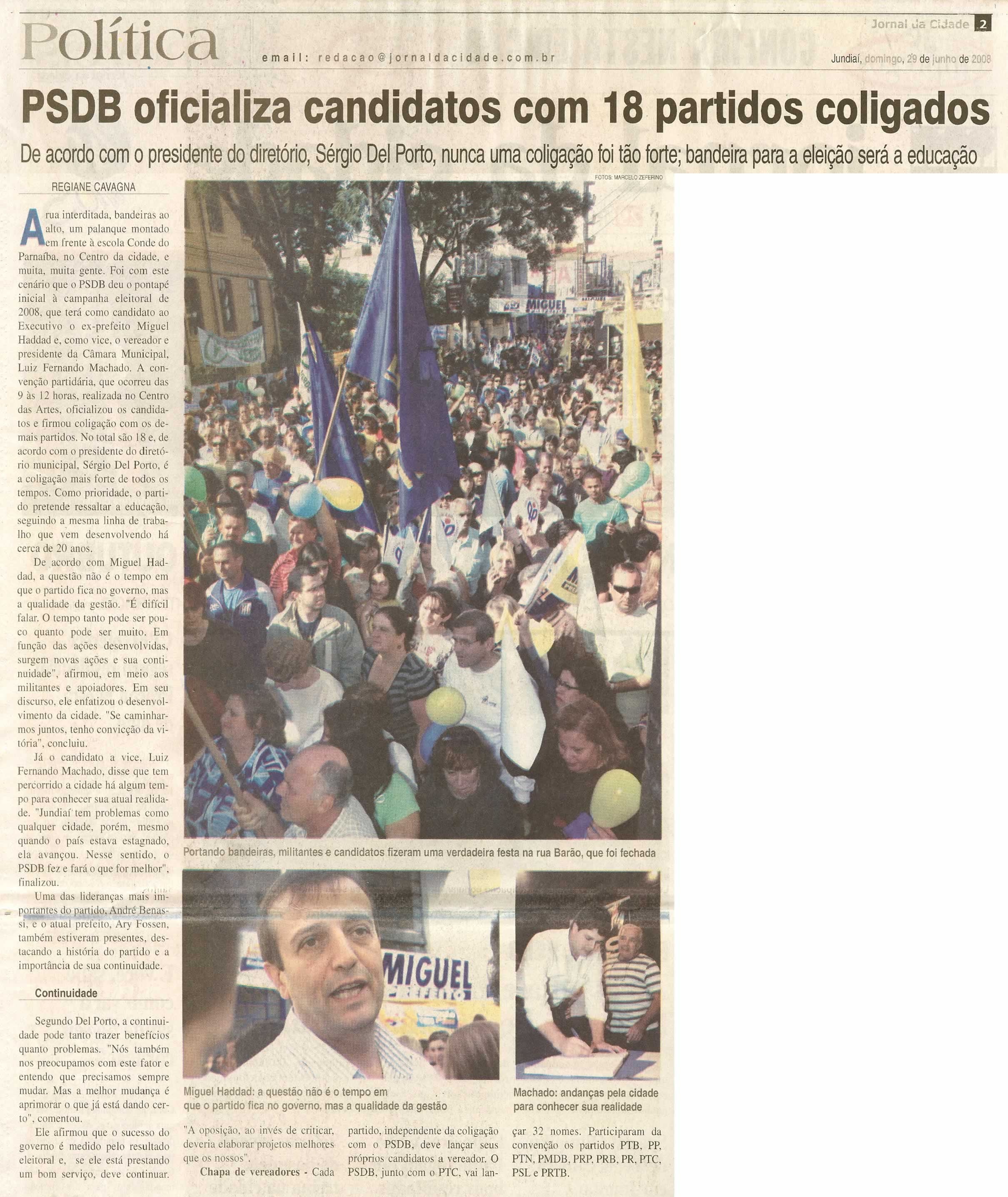 Jornal da Cidade - 29/06/2008