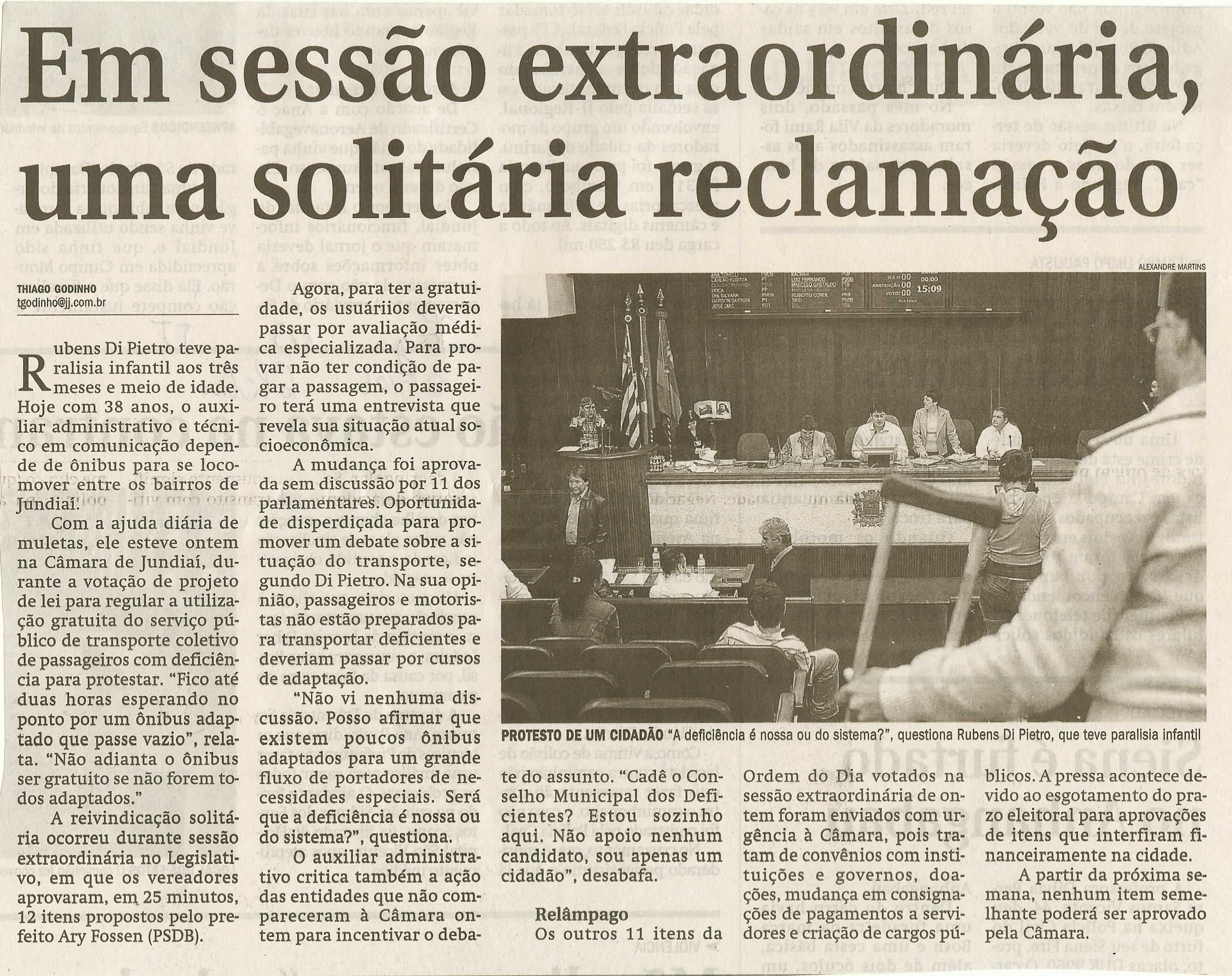Jornal de Jundiaí - 05/07/2008