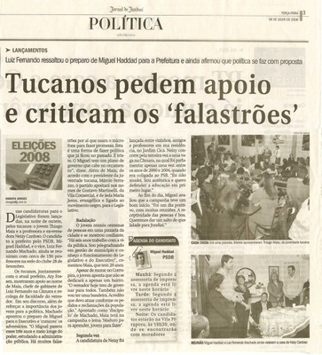 Jornal de Jundiaí - 08/07/2008
