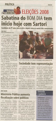 Bom Dia Jundiaí - 10/07/2008
