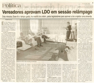 Jornal da Cidade - 09/07/2008