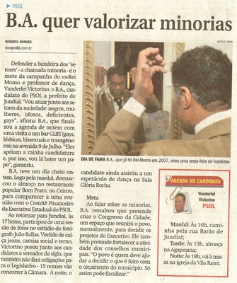 Jornal de Jundiaí - 12/07/2008