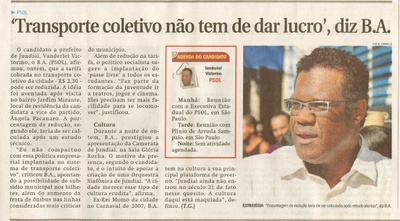 Jornal de Jundiaí - 18/07/2008