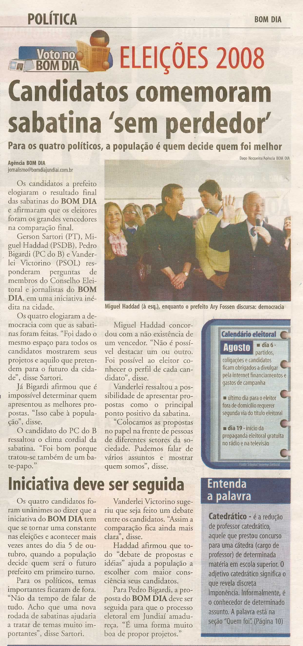 Bom Dia Jundiaí - 18/07/2008