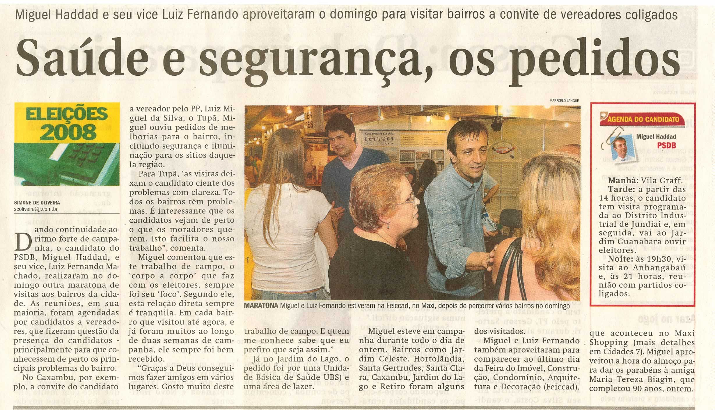 Jornal de Jundiaí - 21/07/2008