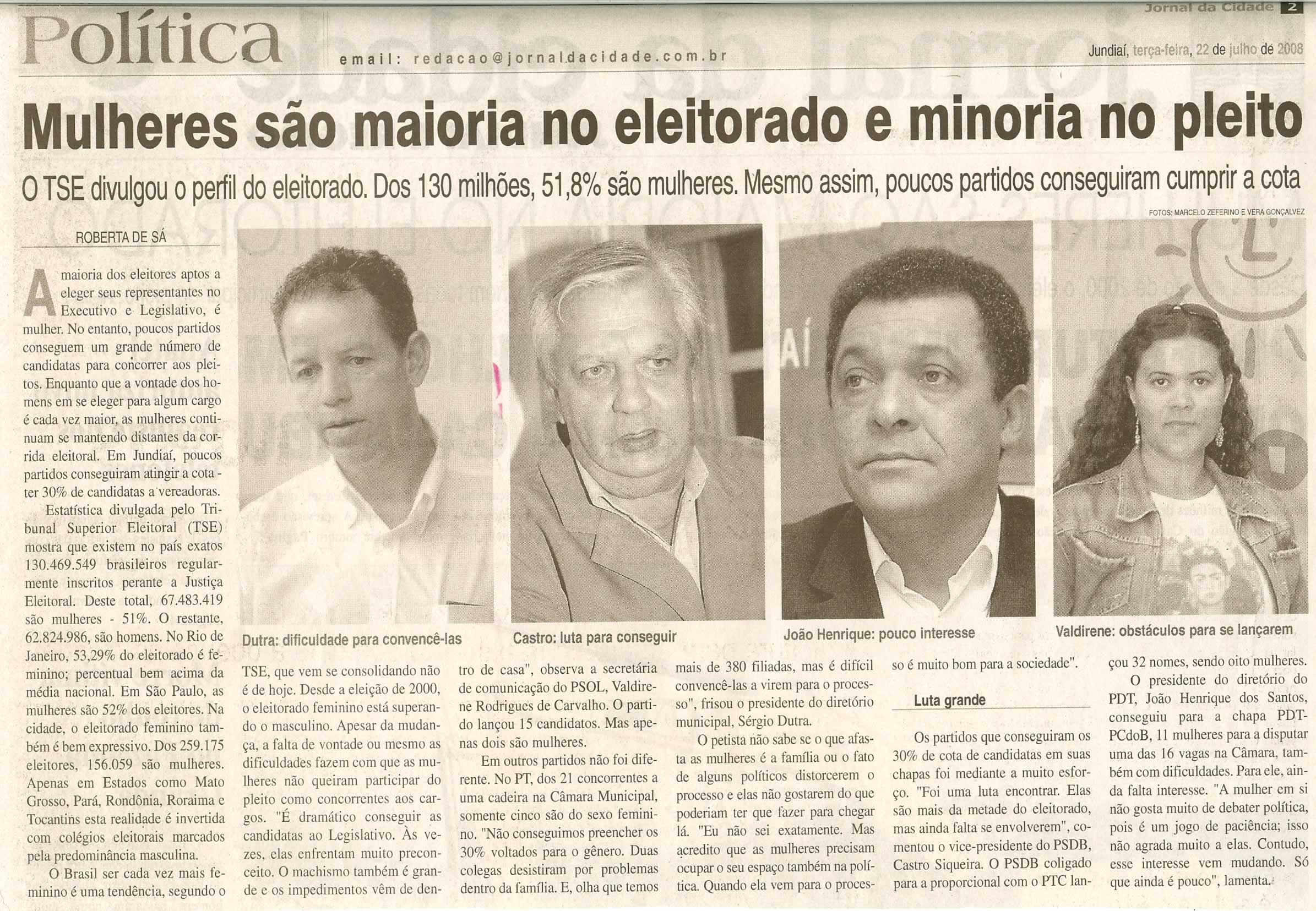 Jornal da Cidade - 22/07/2008