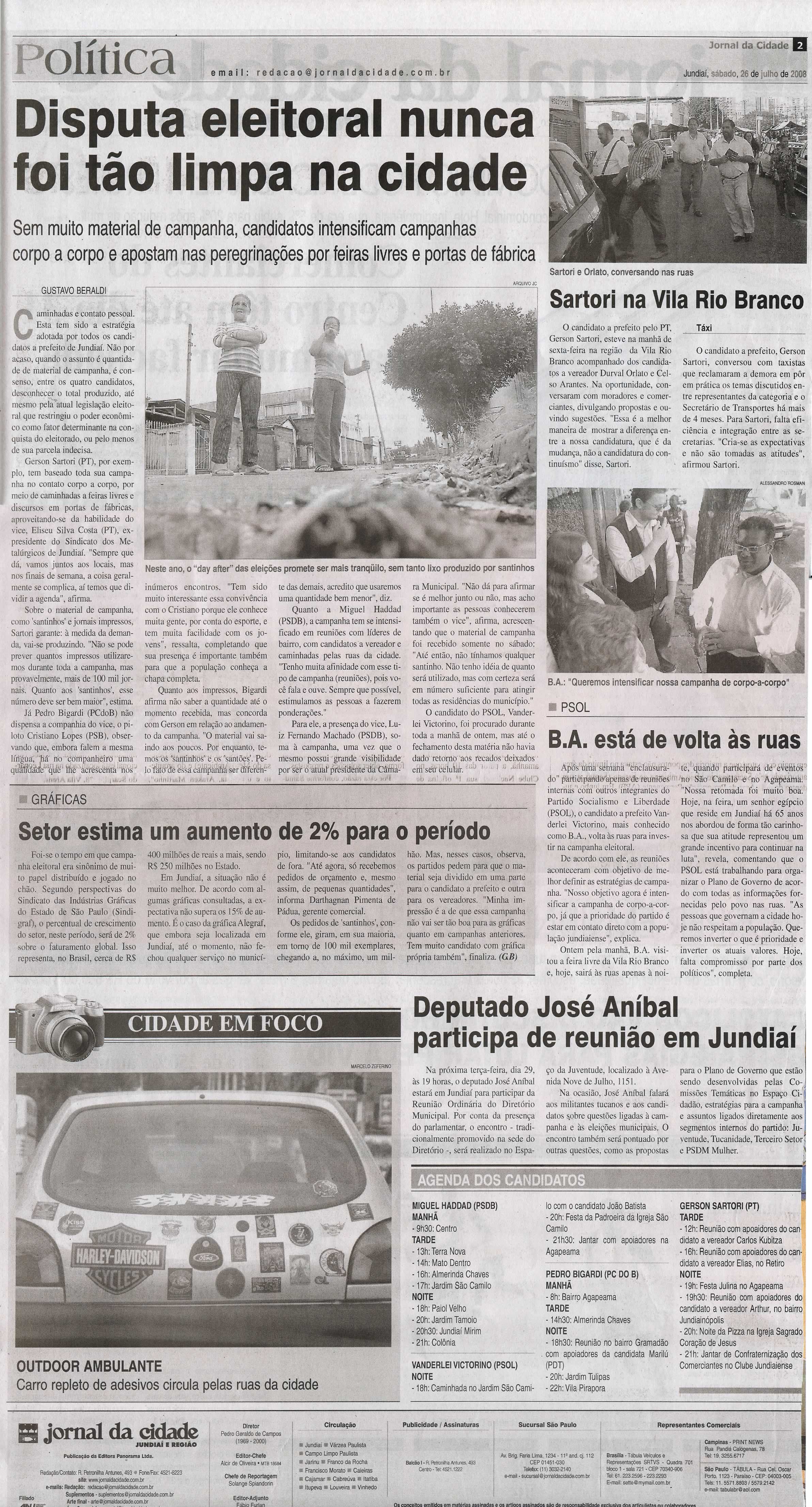 Jornal da Cidade - 26/07/2008