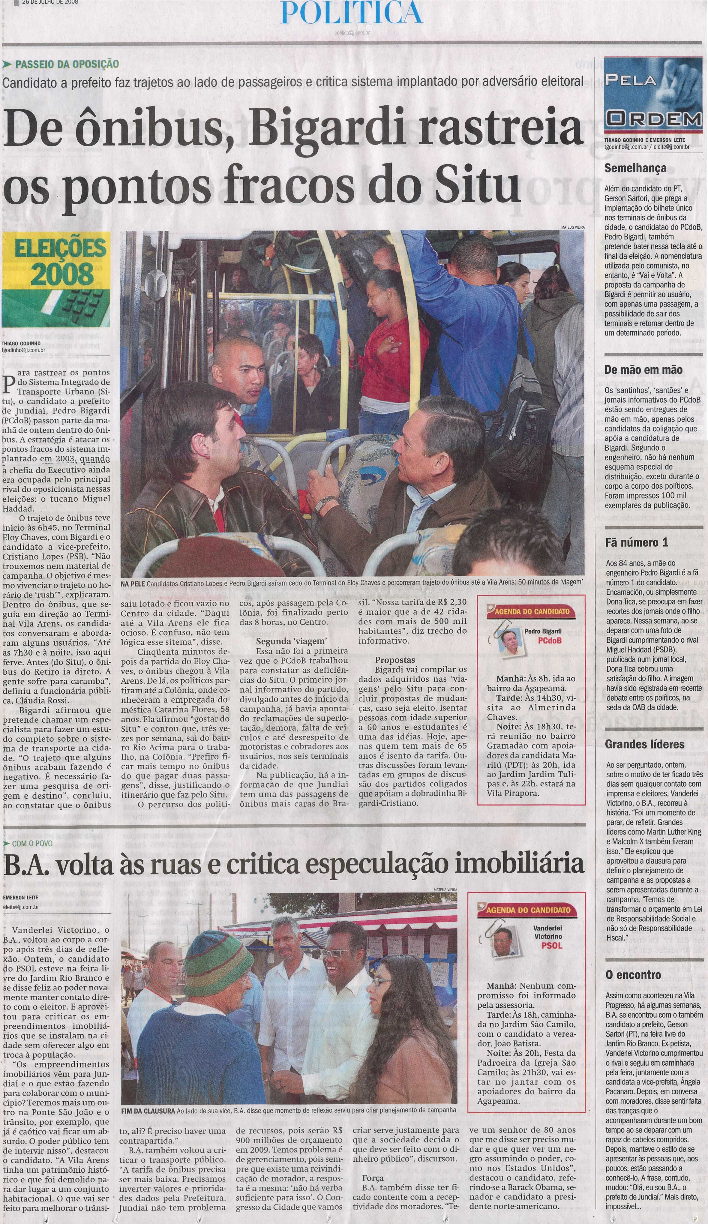 Jornal de Jundiaí - 26/07/2008