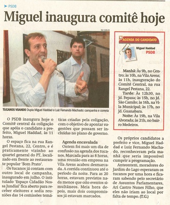 Jornal de Jundiaí - 02/08/2008