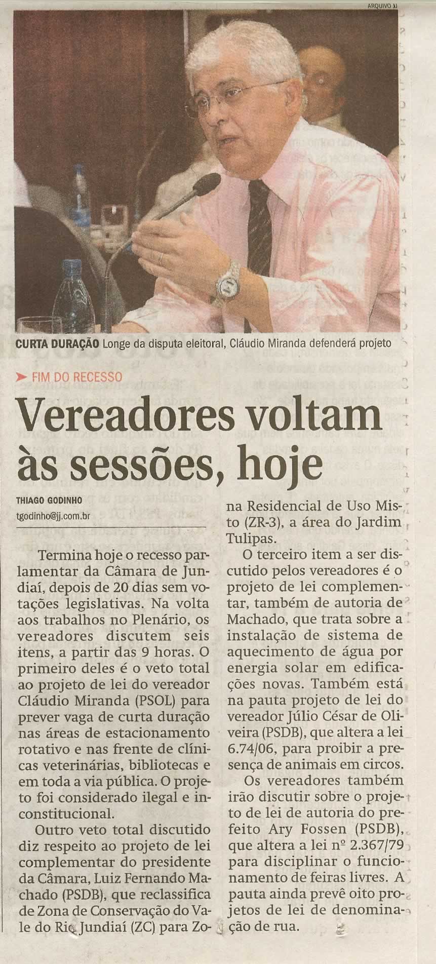 Jornal de Jundiaí - 05/08/2008
