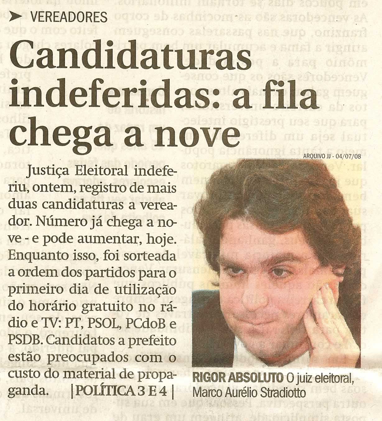 Jornal de Jundiaí - 06/08/2008