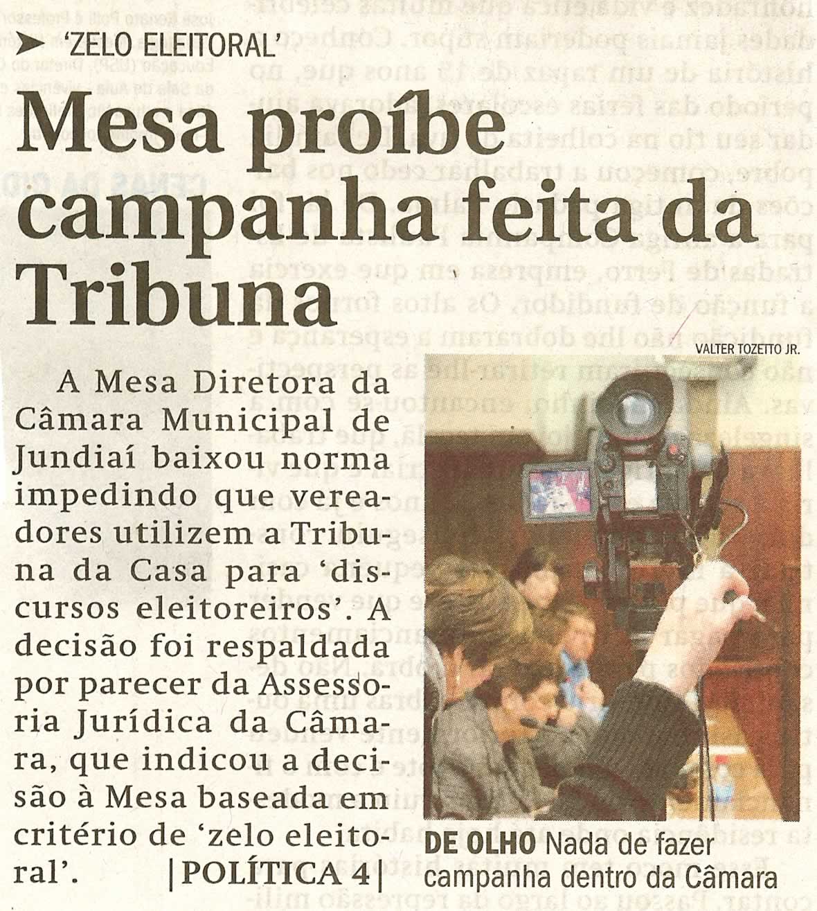 Jornal de Jundiaí - 06/08/2008