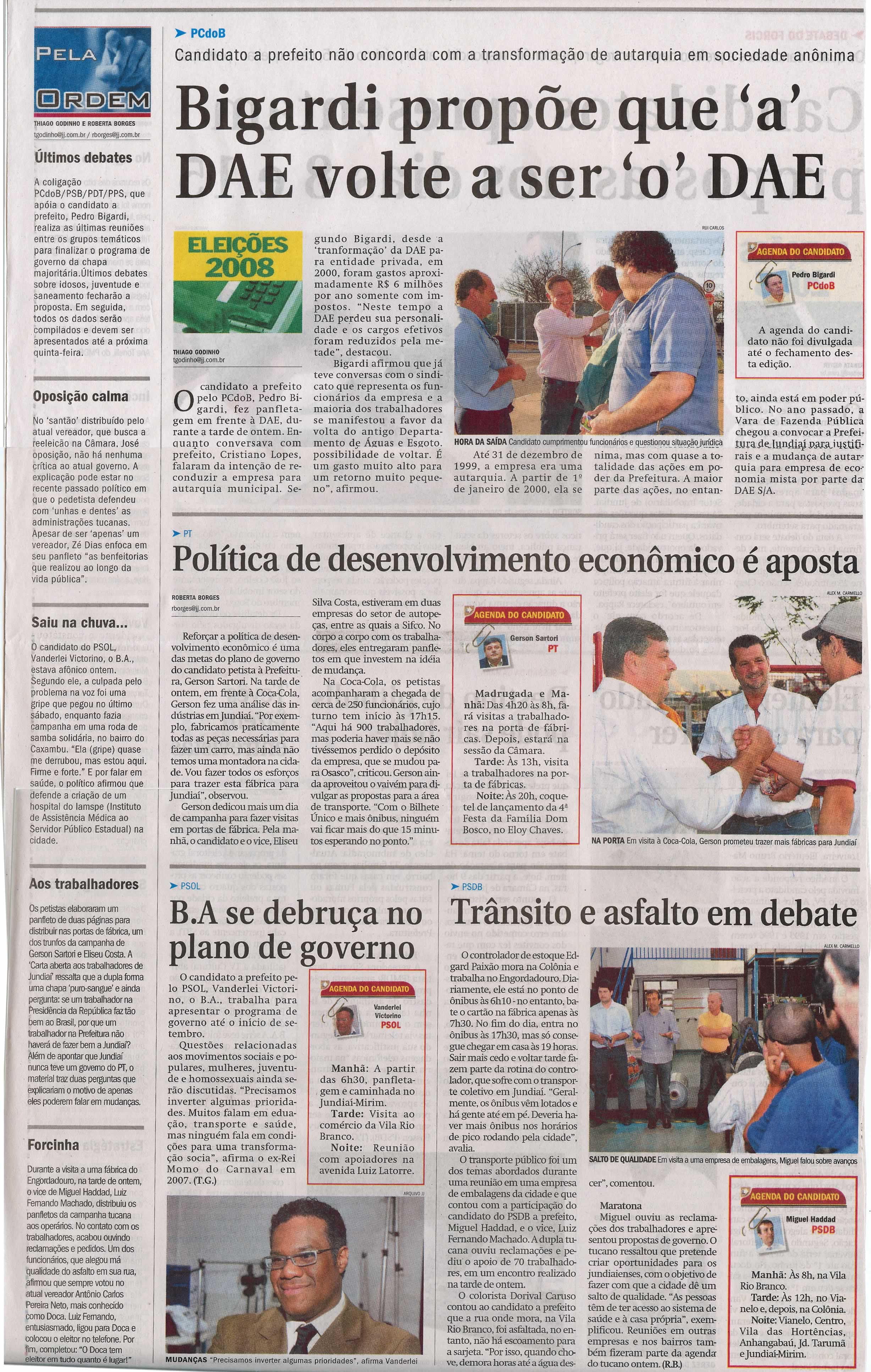 Jornal de Jundiaí - 12/08/2008