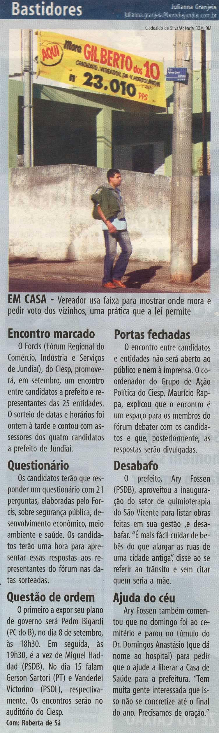Bom Dia Jundiaí - 12/08/2008