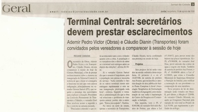 Jornal da Cidade - 19/08/2008