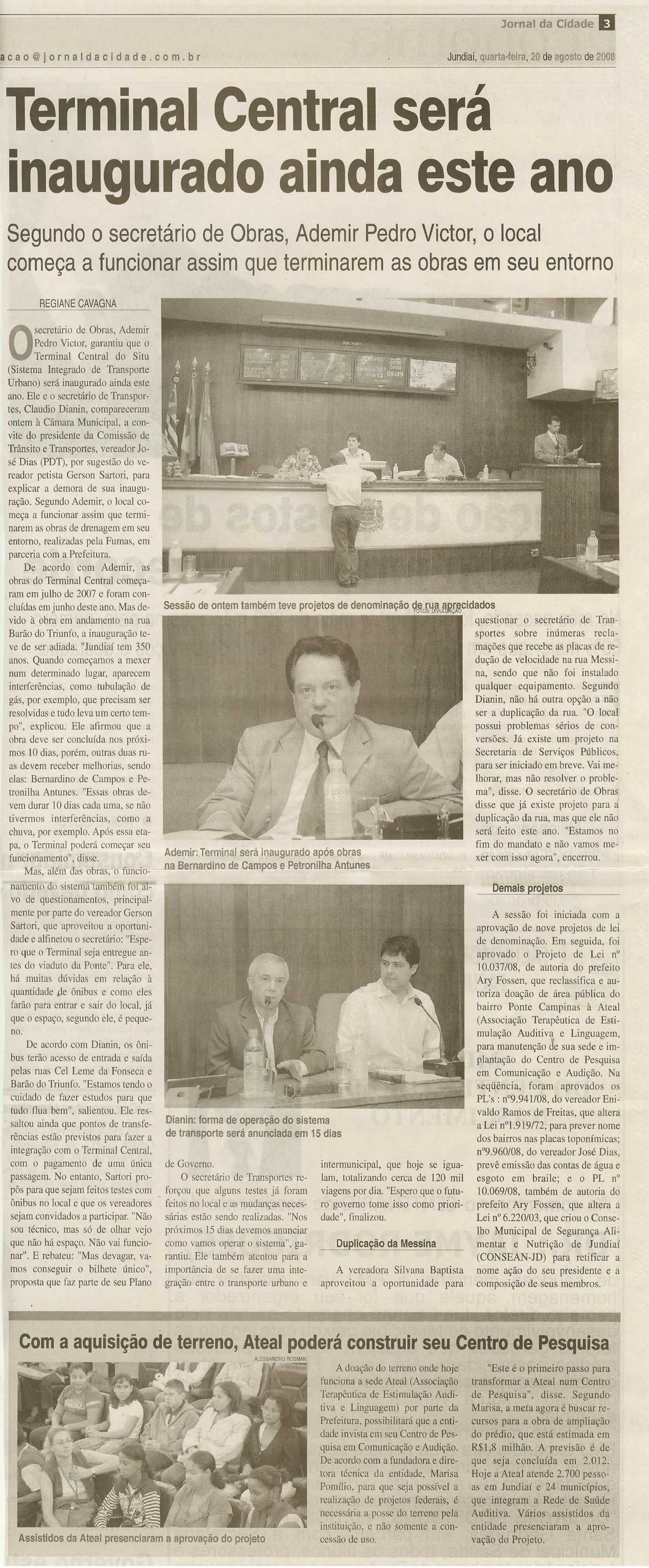 Jornal da Cidade - 20/08/2008