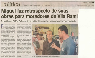 Jornal da Cidade - 21/08/2008