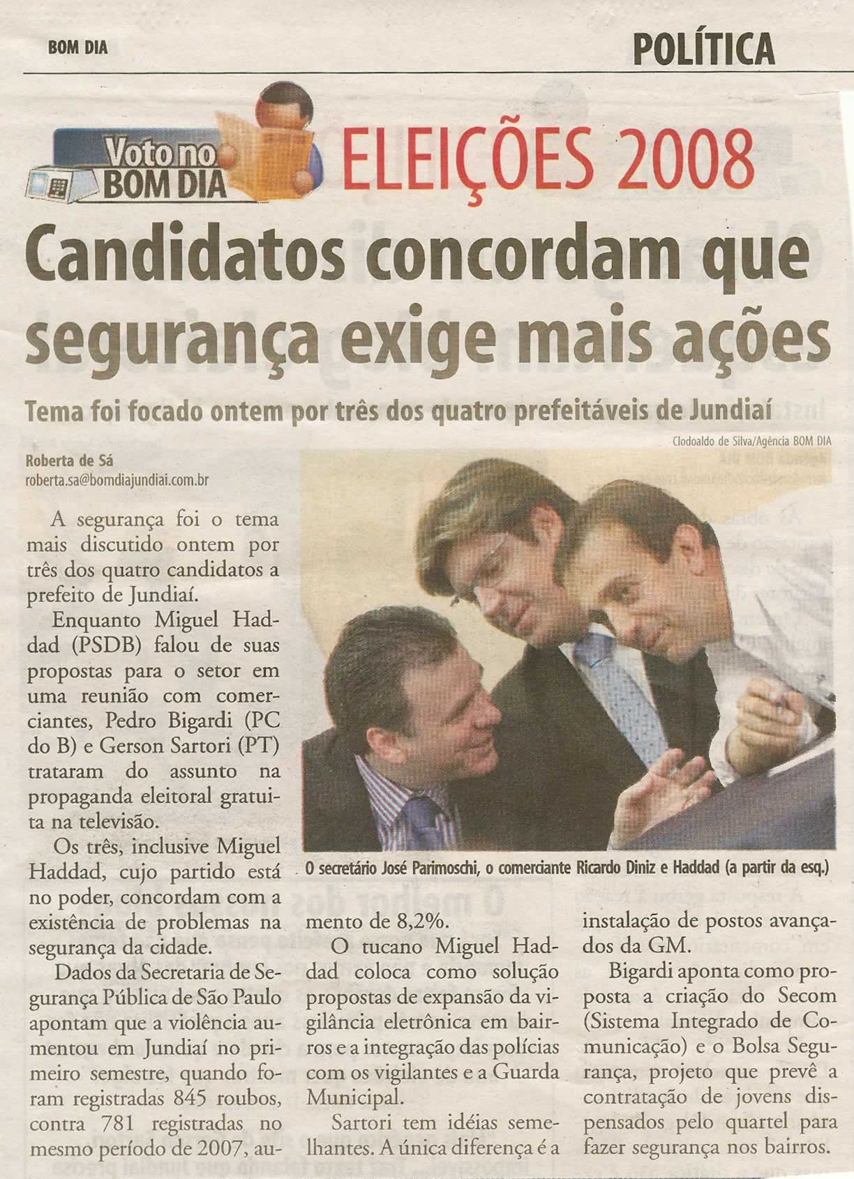 Bom Dia Jundiaí - 28/08/2008