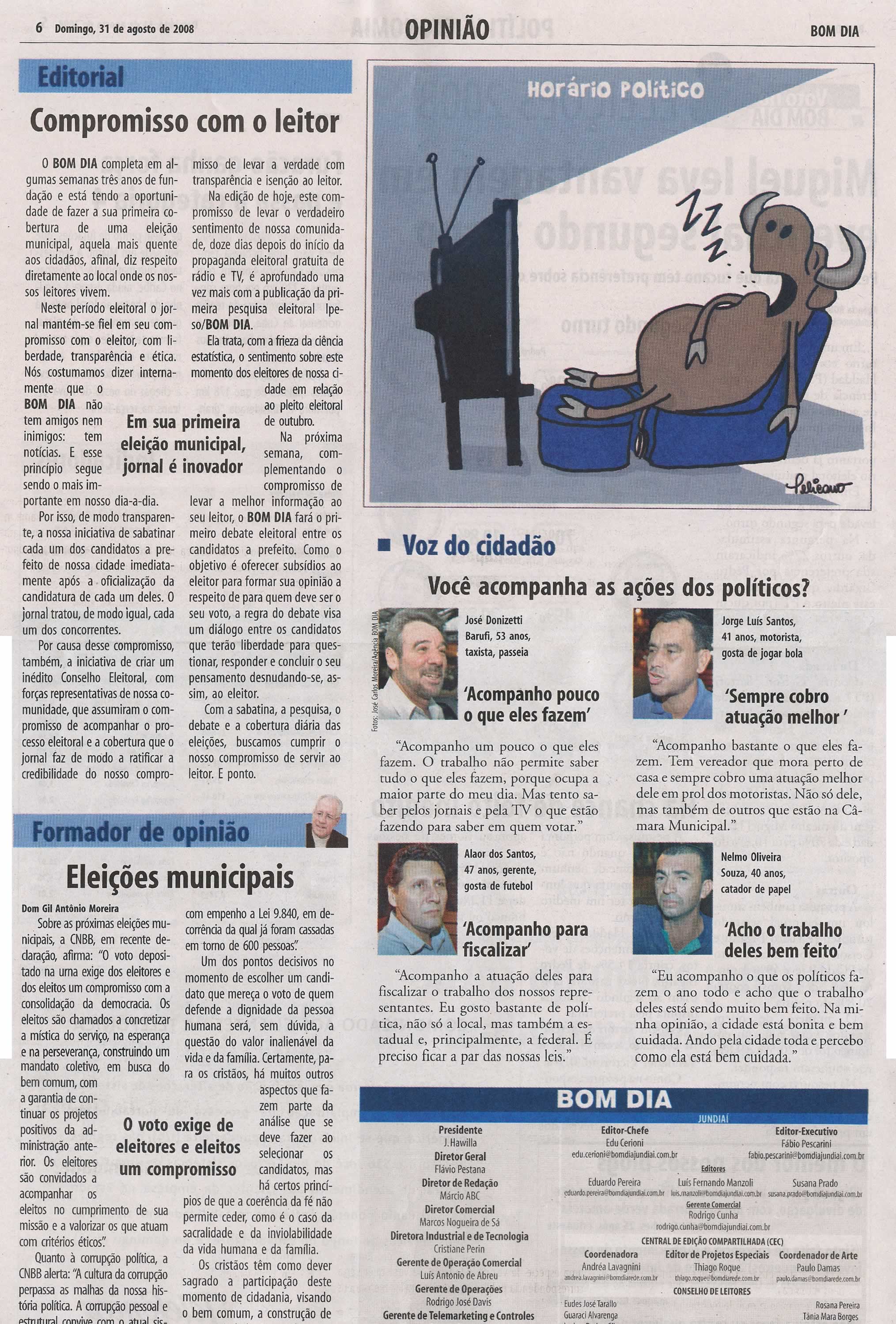 Bom Dia Jundiaí - 31/08/2008