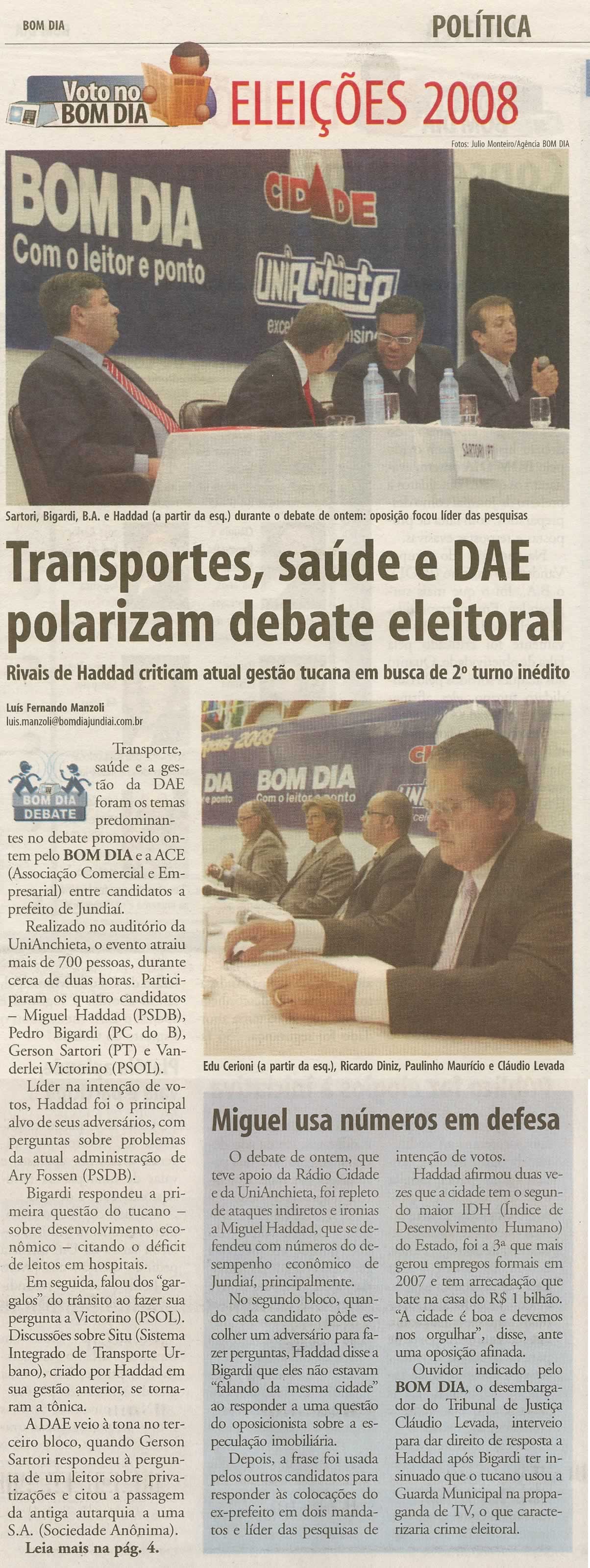Bom Dia Jundiaí - 10/09/2008