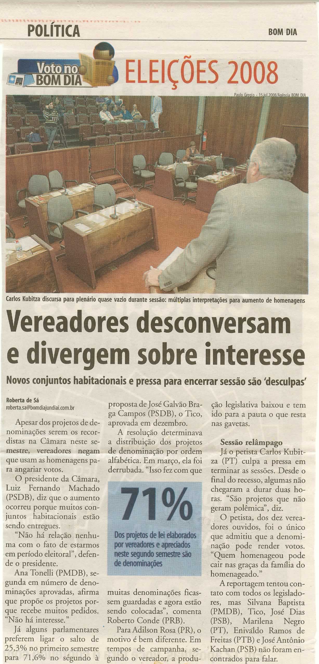 Bom Dia Jundiaí - 14/09/2008