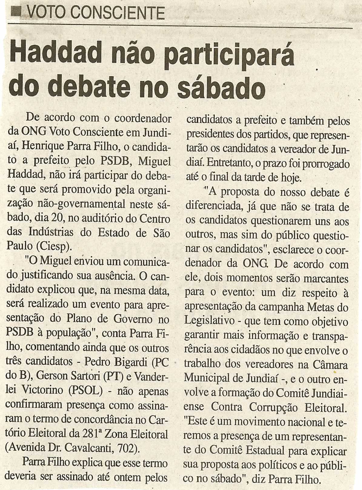 Jornal da Cidade - 18/09/2008