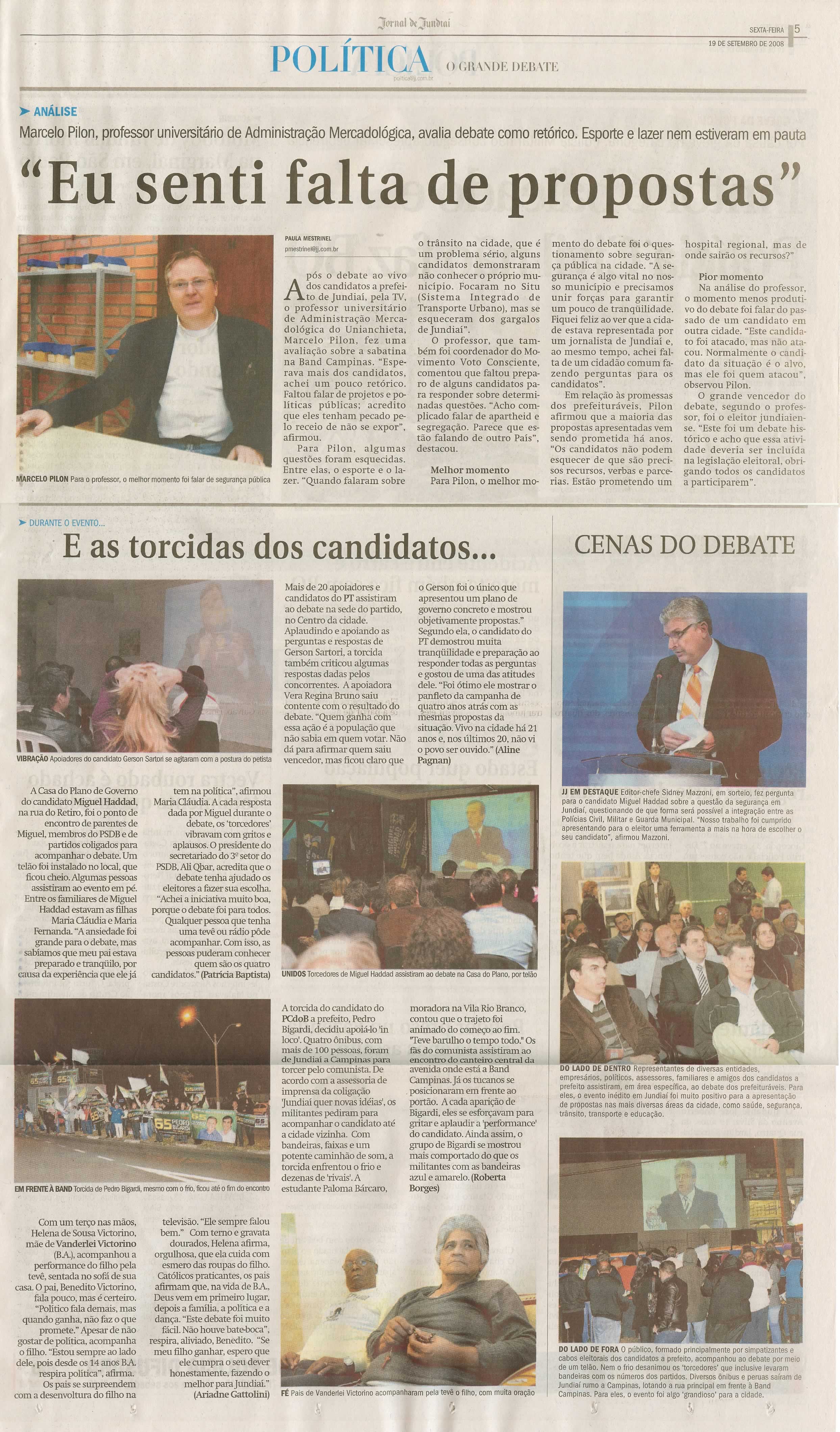 Jornal de Jundiaí - 19/09/2008