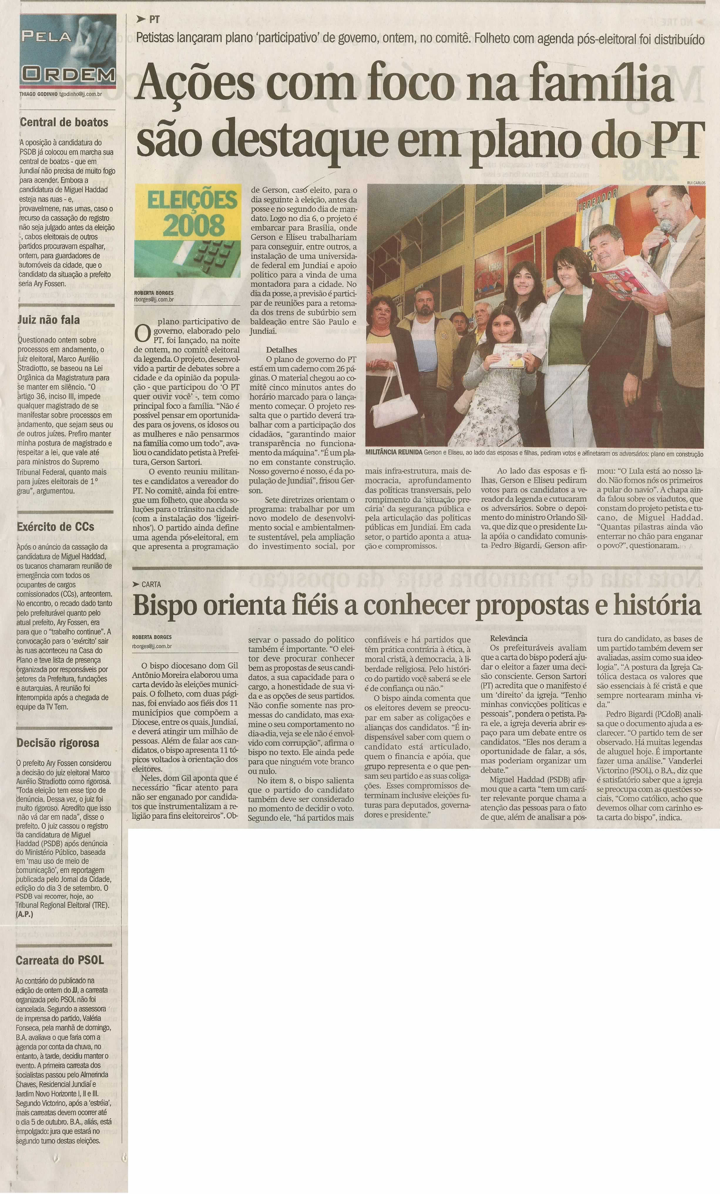 Jornal de Jundiaí - 23/09/2008