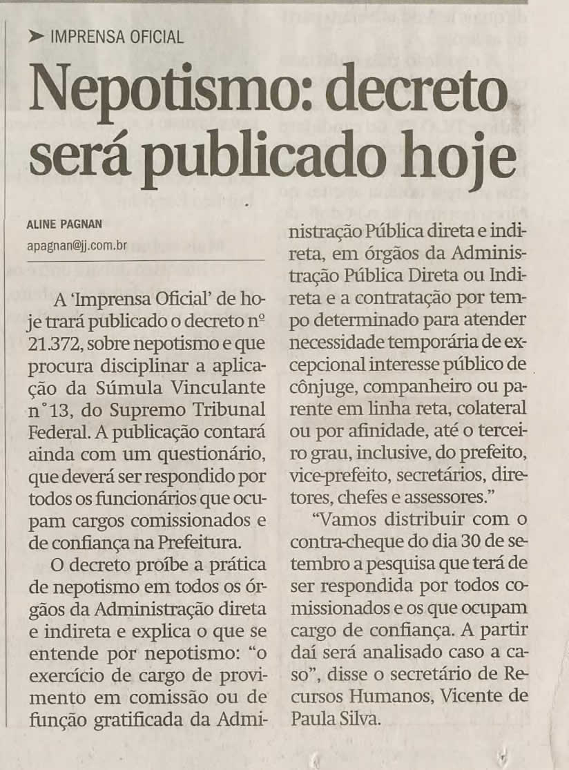 Jornal de Jundiaí - 23/09/2008