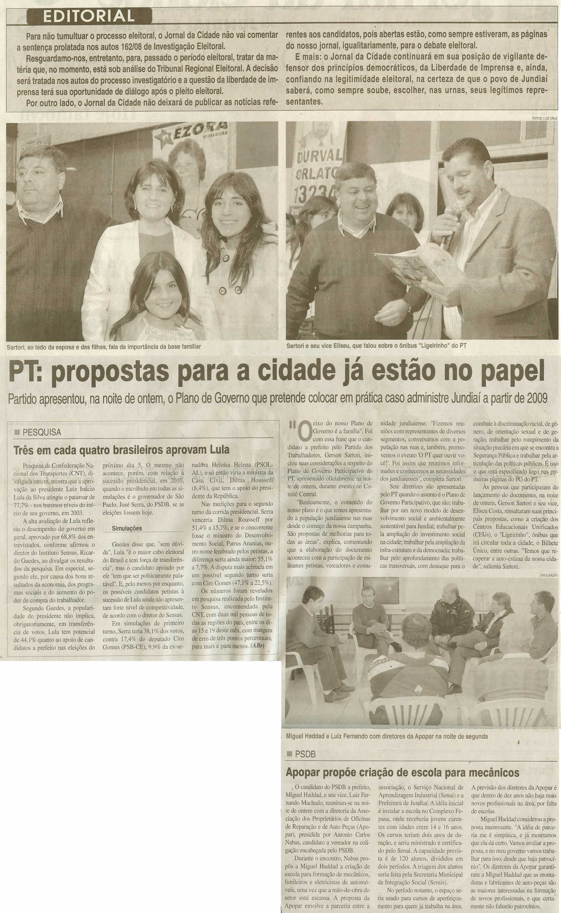 Jornal da Cidade - 23/09/2008