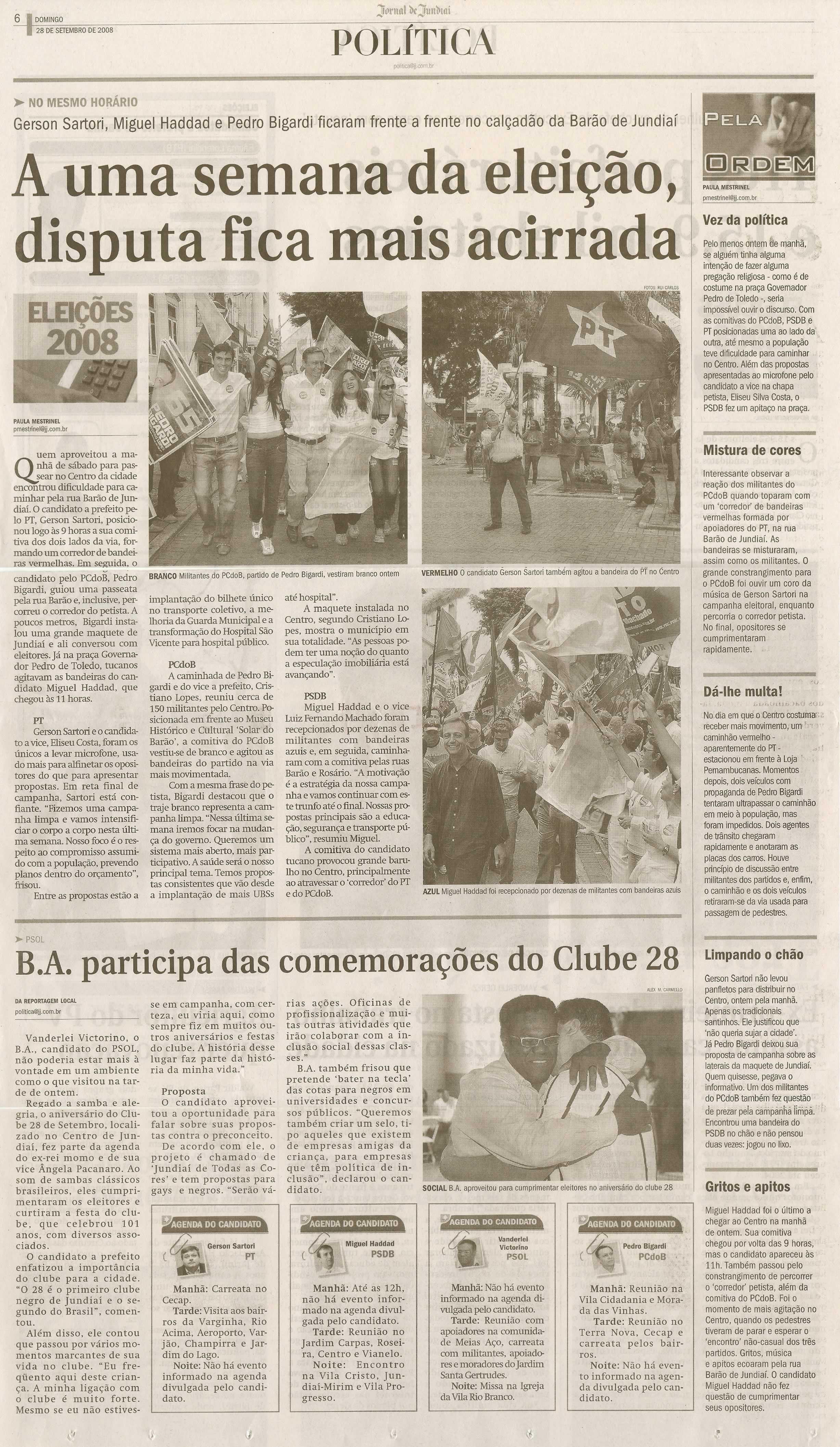 Jornal de Jundiaí - 28/09/2008