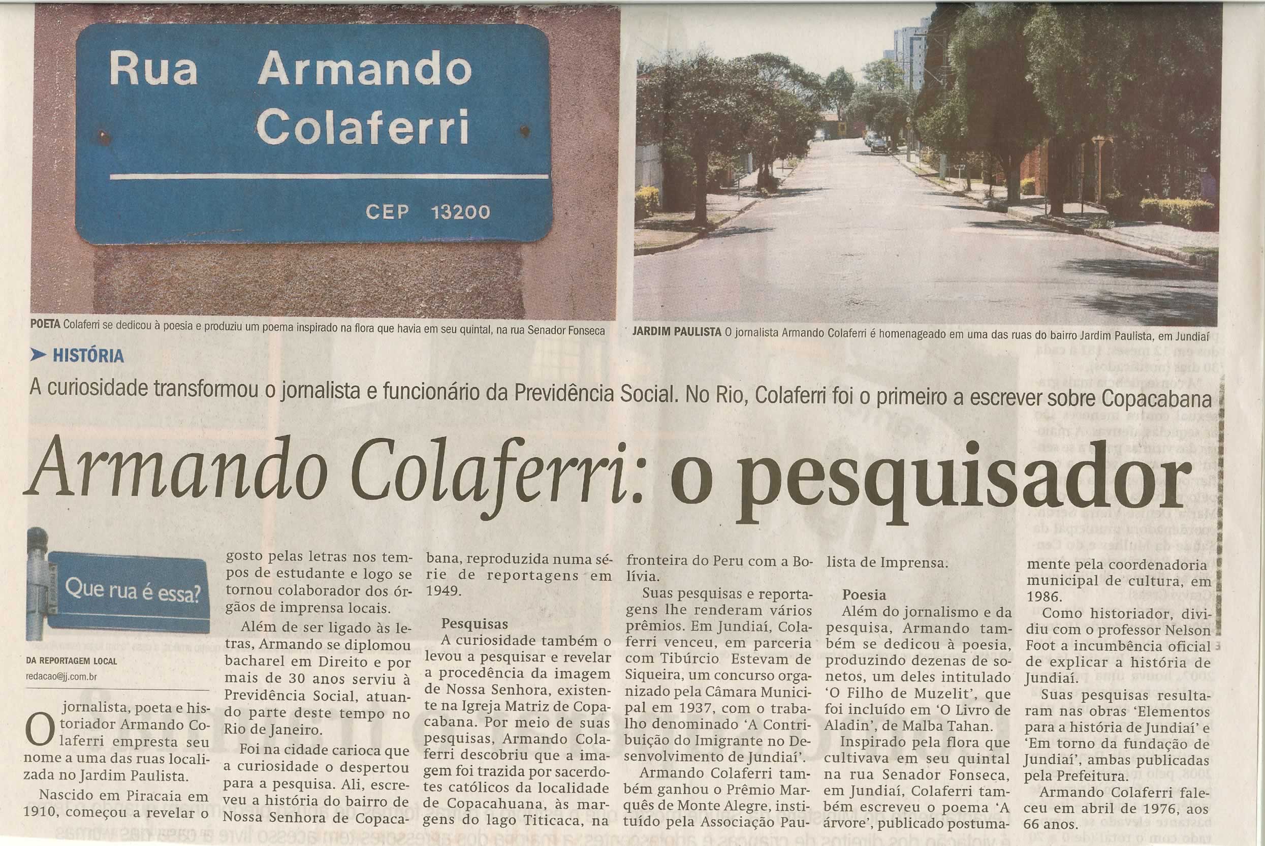 Jornal de Jundiaí - 29/09/2008