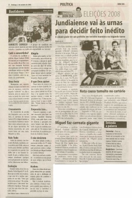 Bom Dia Jundiaí - 05/10/2008