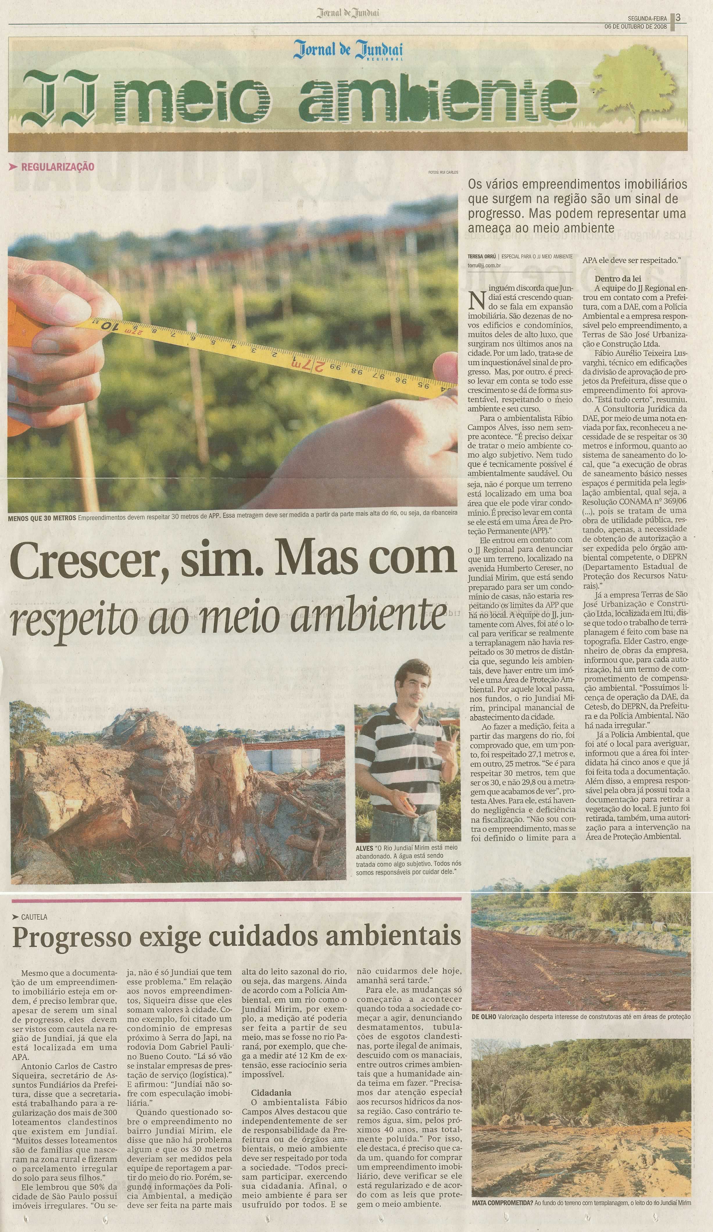 Jornal de Jundiaí - 06/10/2008