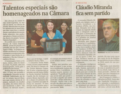 Jornal de Jundiaí - 08/10/2008