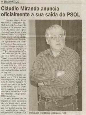 Jornal da Cidade - 08/10/2008