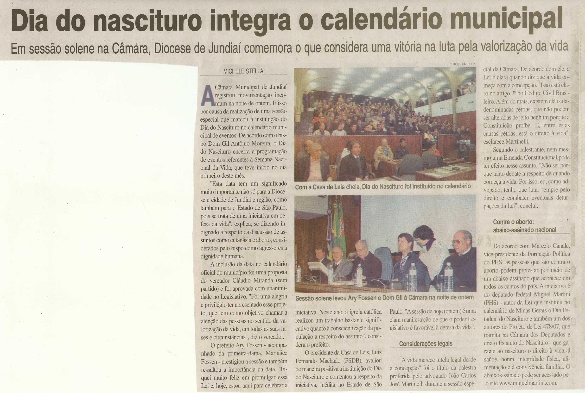 Jornal da Cidade - 09/10/2008