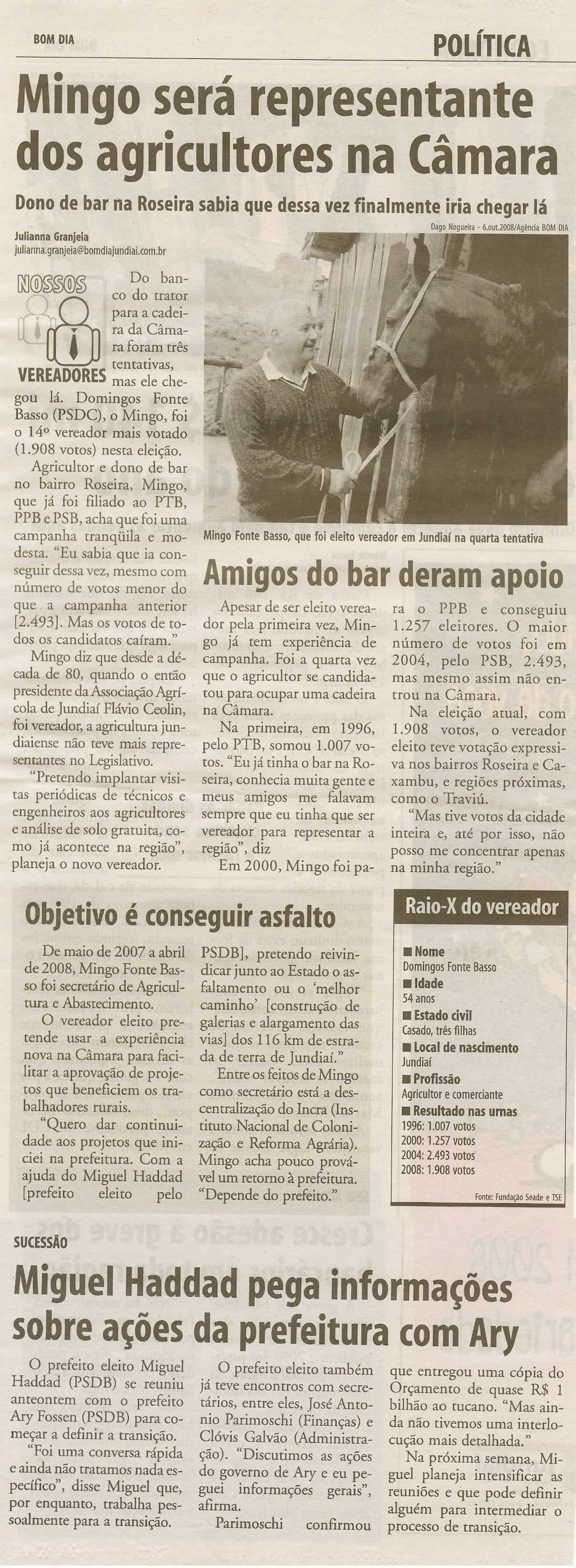 Bom Dia Jundiaí - 11/10/2008