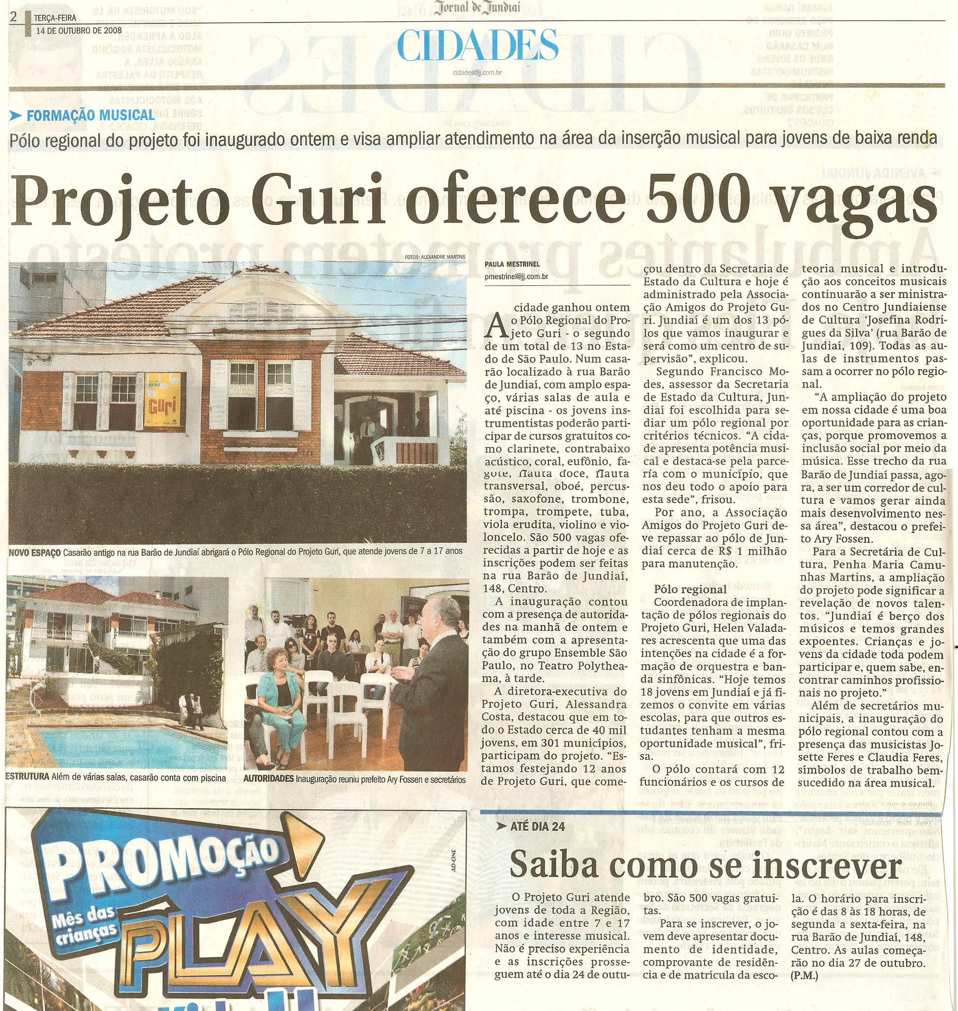 Jornal de Jundiaí - 14/10/2008
