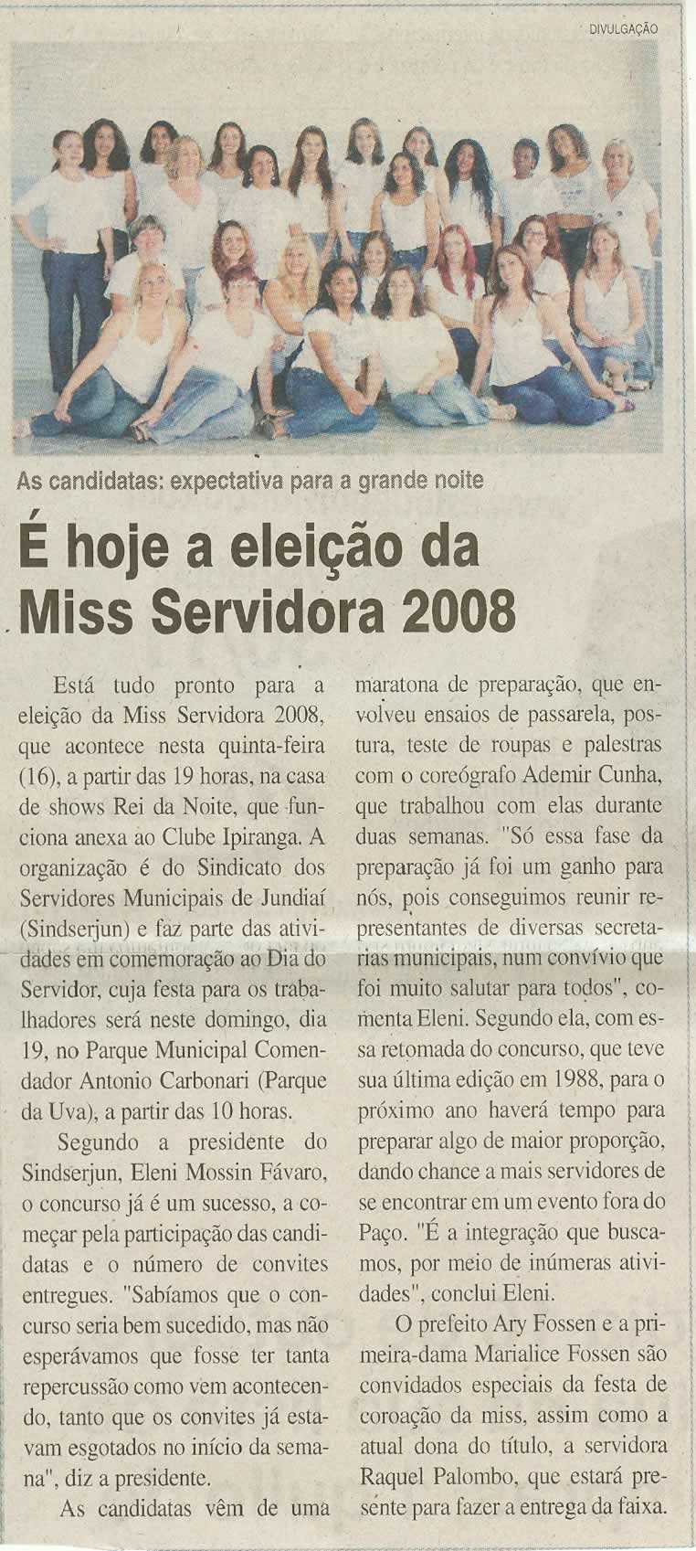 Jornal da Cidade - 16/10/2008