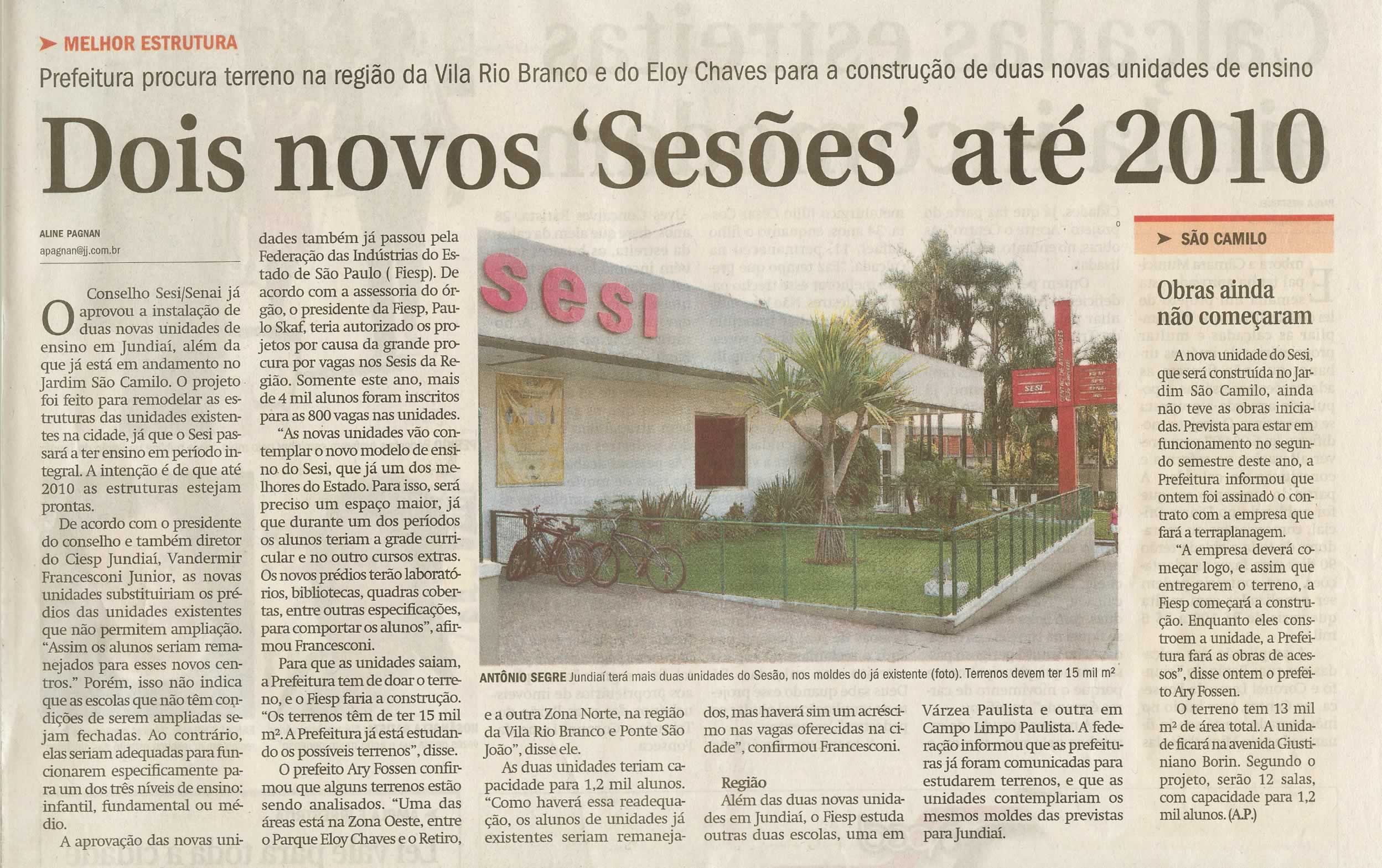 Jornal de Jundiaí - 16/10/2008