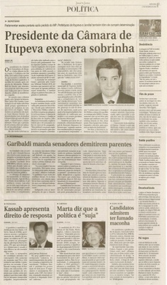 Jornal de Jundiaí - 17/10/2008