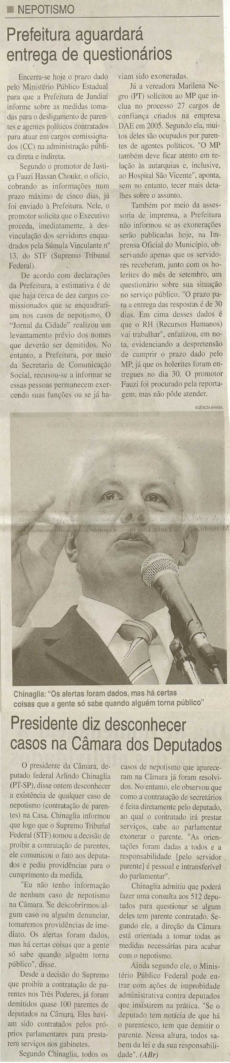 Jornal da Cidade - 17/10/2008