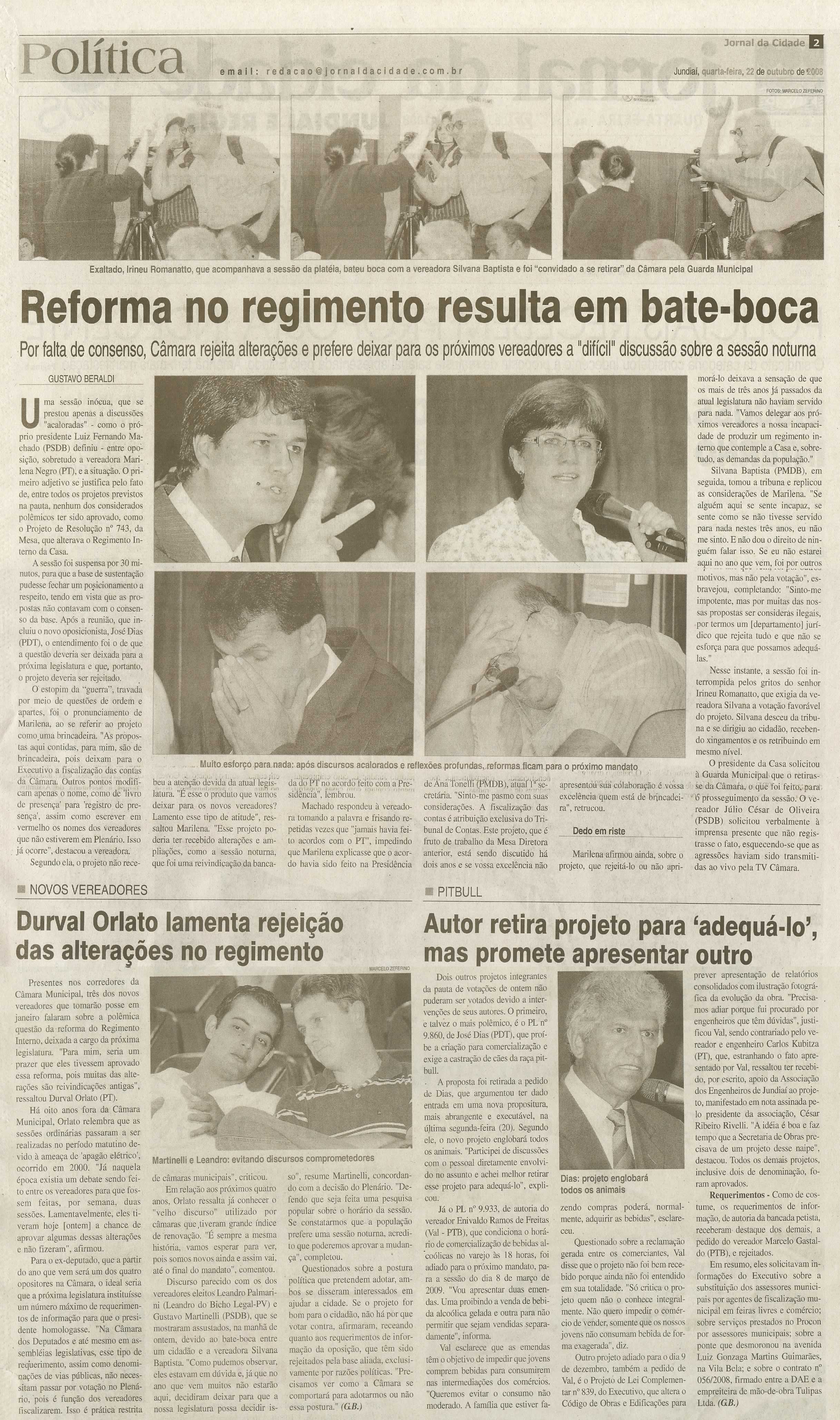 Jornal da Cidade - 22/10/2008