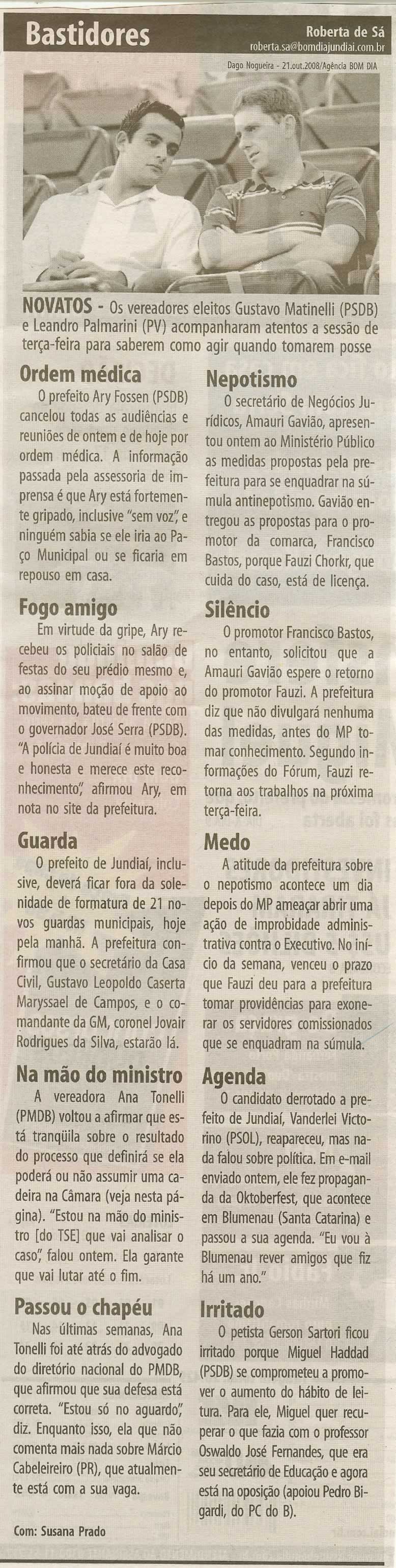 Bom Dia Jundiaí - 24/10/2008