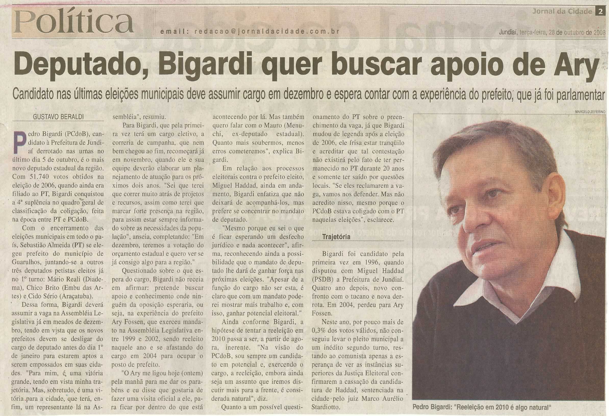 Jornal da Cidade - 28/10/2008